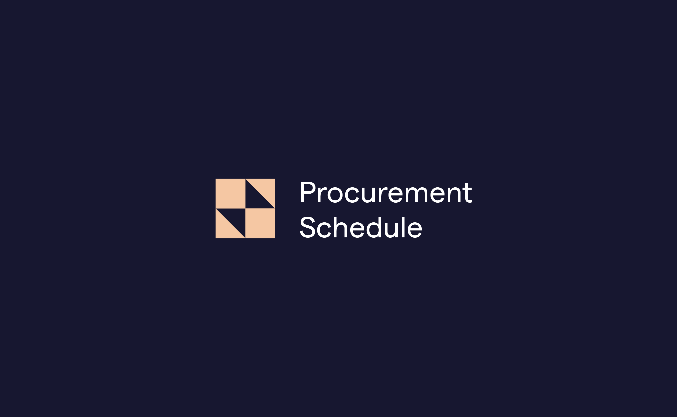 felix procurement schedule